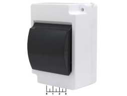 Бокс 4 модуля навесной с крышкой TDM Народный КМПН (белый) (0907-0602)