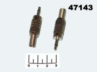 Разъем AUD 3.5 штекер моно металл на кабель (1-056)