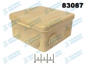Коробка распределительная 100*100*50 8 входов сосна IP54 (030-014)
