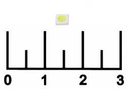 Светодиод LED 0.5W 3V 3535 SMD (мал.конт +)