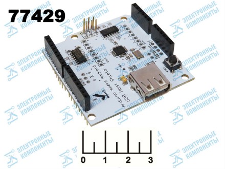 Радиоконструктор Arduino USB host shield uno плата расширения
