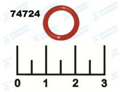 Кольцо уплотнительное силиконовое 9*2мм (13*2) красное (-35...+200C) пищевое