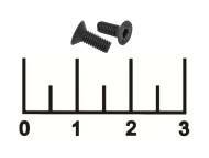 Винт М3*8мм с внутренним шестигранником 2мм потай черный (1 штука)