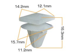 Клипса крепежная d-11.2мм KJ-827S