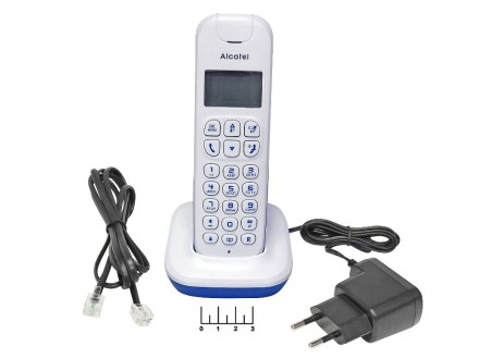Телефон проводной Alcatel E132 (белый)