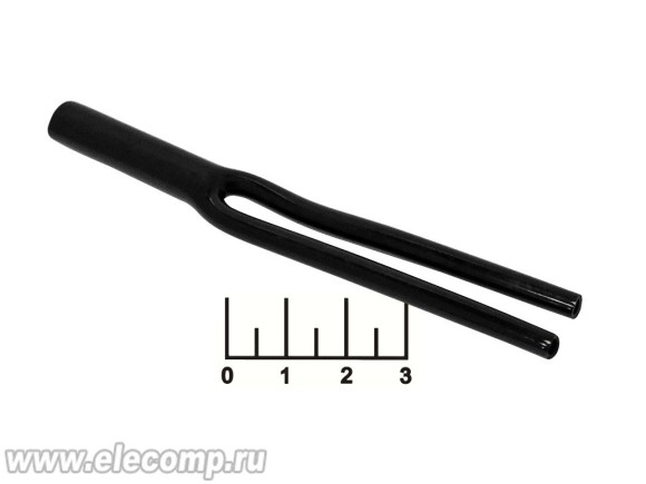 Кембрик на кабель d7.5мм/2*3мм черный