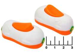 Выключатель 250/6 250V 6A 1-клавишный проходной белый с желтой клавишей (022) под винт