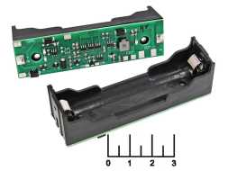 Преобразователь DC/DC вход 2.6-4.2V/выход 9V + батарейный отсек BAT/HOLD. 1*18650 (повышающий)