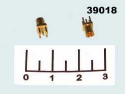 Разъем MMCX-J гнездо gold на плату