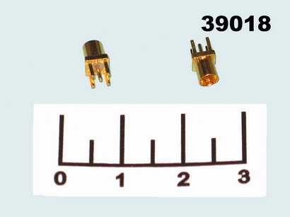 Разъем MMCX-J гнездо gold на плату