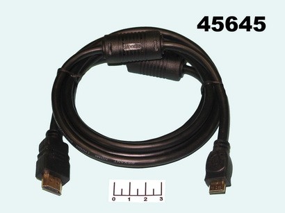 Шнур HDMI-micro HDMI 1.8м gold (фильтр) Cablexpert