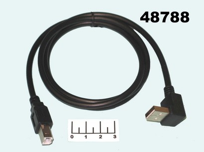 Шнур USB B-USB A штекер 1м угол