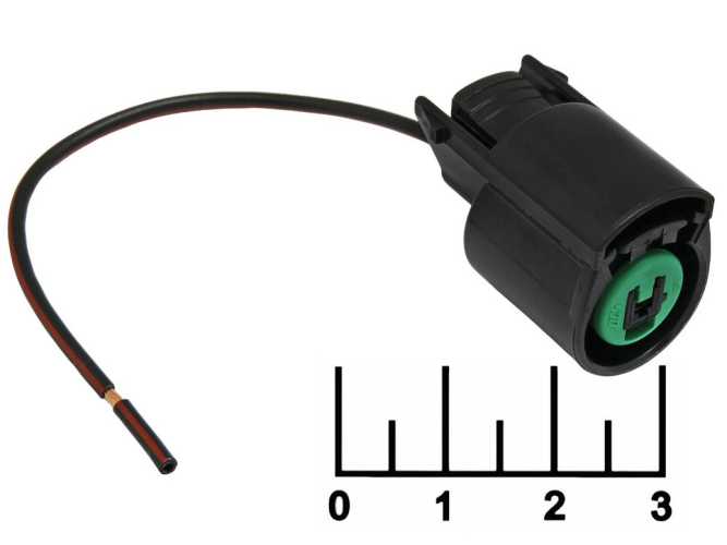 Разъем 1pin гнездо влагозащищенный на проводе PB62501027 Cargen (AX456)