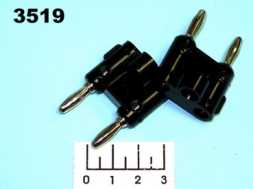 Клемма банан 2 штекера