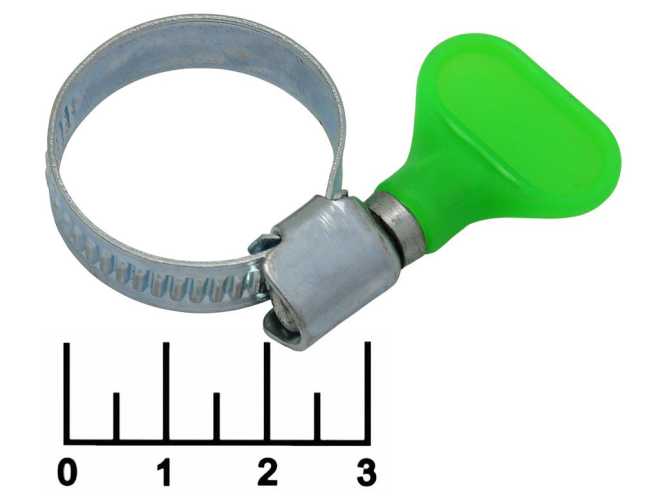 Хомут червячный 16-27мм металл &amp;quot;Барашек&amp;quot; (115702) (07-0616-1)