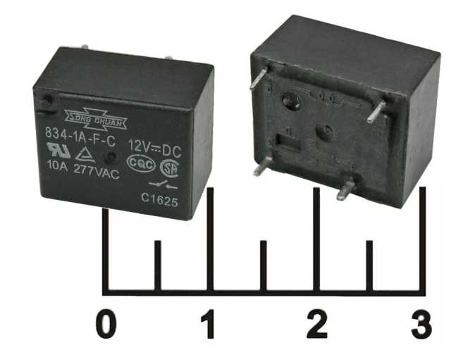 Реле =12V 10A/277V 834-1A-F-C