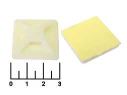 Крепеж стяжки 30*30мм белый