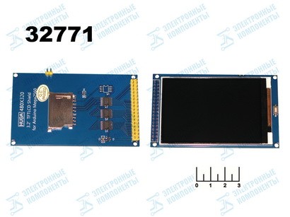 Радиоконструктор дисплей для Arduino 3.2" 480*320 LED белый mega 2560