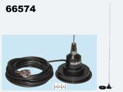 Антенна к радиостанции автомобильная 27 MHz Hustler на магните