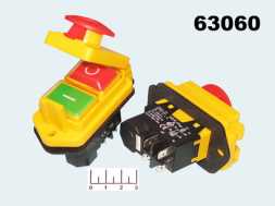 Кнопка для бетономешалки 250/16 DZ-6/AELA-22-R 4 контакта