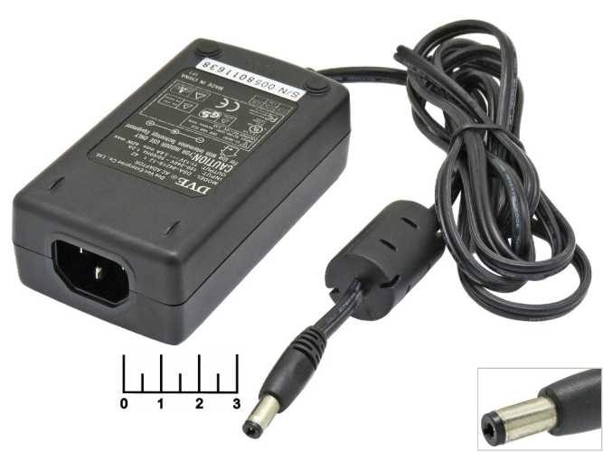 Блок питания 11-13V 3.8A SWP-123500R-2 (5.5*2.1) без шнура (C13)