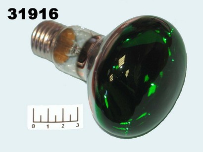 Лампа зеркальная R80 60W E27 Osram зеленая