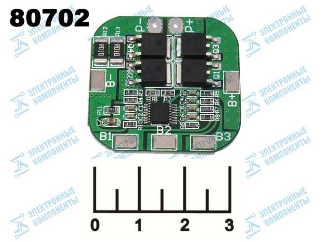 Контроллер заряда для литиевых элементов 14.8V 20A BMS 4S HX-4S-20D
