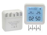 Термометр-гигрометр электронный + часы Wi-Fi OT-HOS21