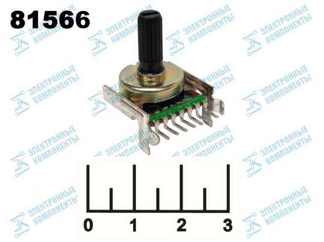 Резистор переменный 2*50 кОм A F-167K WH174 (7pin) (+65) (4629A/S0365)