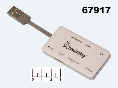 Card Reader + USB Hub SBRH-750-W/B