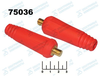 Разъем силовой штекер 200А 10-25мм2 DKJ красный