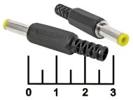 Разъем питания штекер 5.5*2.1мм 14мм на кабель с пружинным контактом (2680)