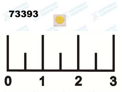 Светодиод LED 1W 6V 150mA 3535 LG SPBWH3535S1A SMD (бол.конт +)