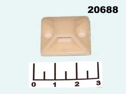 Крепеж стяжки 25*25мм белый