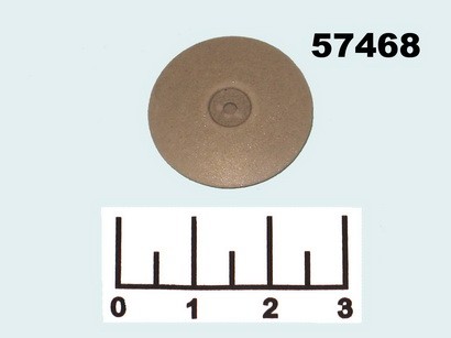 Диск шлифовальный линза серый 22мм (резина пемзовая) 11426