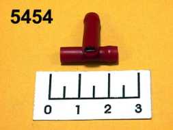 Клемма ножевая гнездо 2.8мм закрытая красная