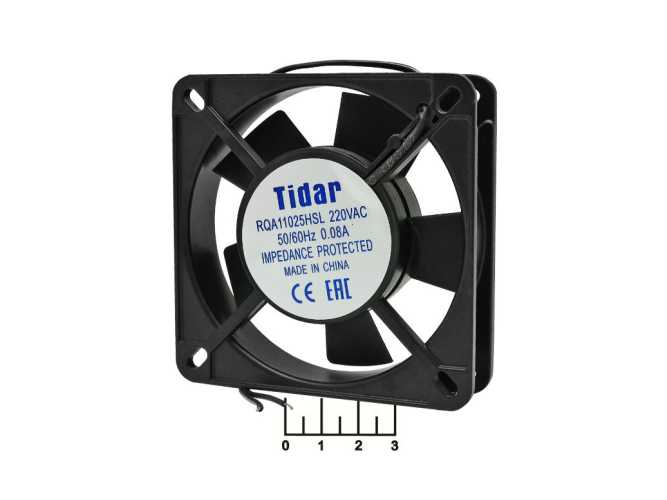 Вентилятор 220V 0.06A 110*110*25мм RQA-11025HSL