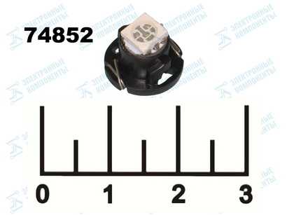 Лампа светодиодная салонная 12V T4.7 1LED синяя 12lm 140гр (5050) (1974)