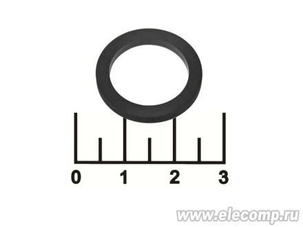 Кольцо уплотнительное резиновое 17*2.5*2мм черное