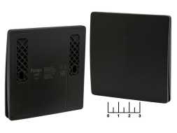 Выключатель 1-клавишный беспроводной черный Feron TM91