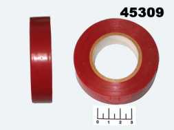 Изолента 0.13мм*19мм*25м красная