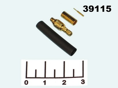 Разъем MMCX-C188P штекер обжимной gold на кабель