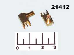 Разъем SMB гнездо угол gold на плату (SMB-PR)