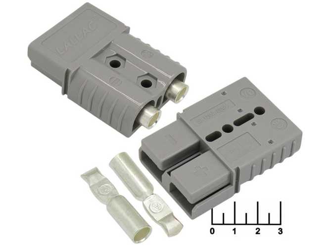 Разъем силовой 2pin 120A 600V BMC SB (22AG) серый (Anderson)