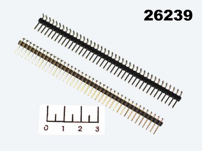Разъем PLS-40R штекер шаг 2.54мм угловой