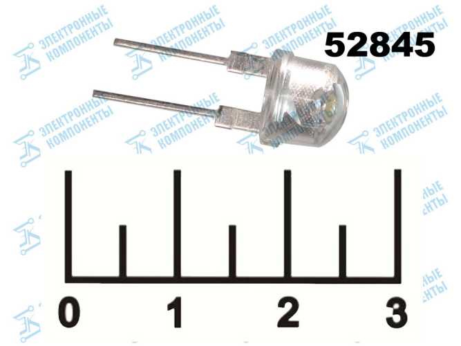 Светодиод LED DFL-8080UWC4 8мм 3V 150мА 40lm 6000K (945)