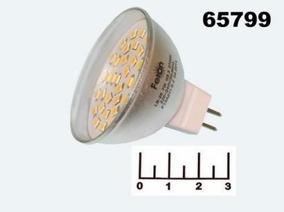 Лампа светодиодная 220V 7W MR16 GU5.3 2700K белый теплый прозрачная LB-26 Feron