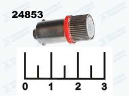 Лампа светодиодная 12V 1.5W BA9S красная