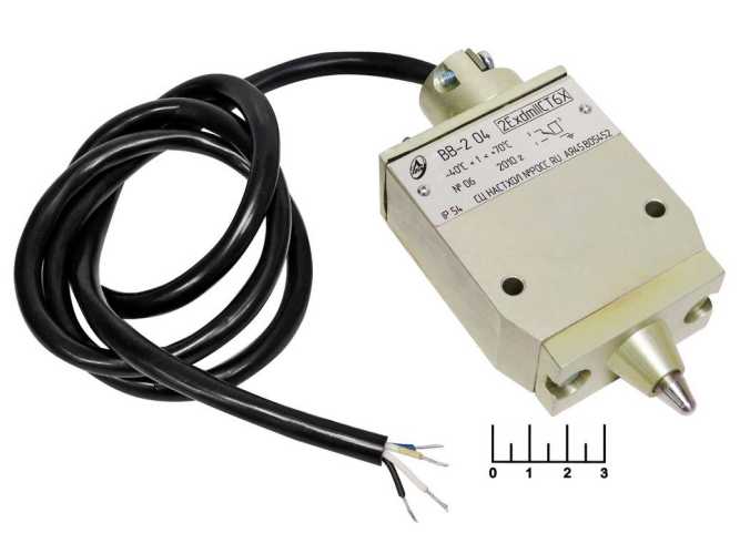 Выключатель концевой 380V 10A ВВ-2-04 IP54 взрывозащищенный с проводом