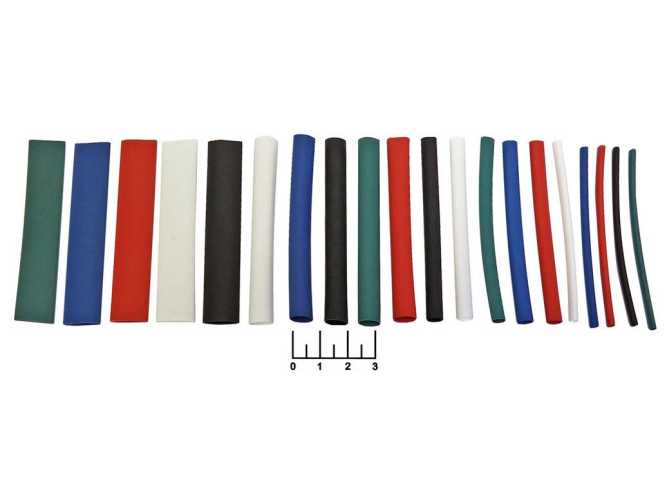 Набор термоусадочных трубок UDRS-D2-D8-10-3 (20*8см) ИЭК